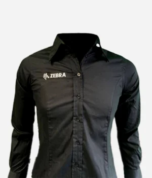 Ladies Black Oxford Long Sleeve Shirts